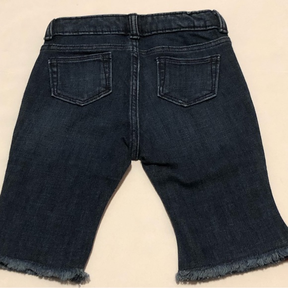 Jack Denim By Janie and Jack Side Stripe Crop Jeans Raw Hem Adjustable Waist - Picture 8 of 14